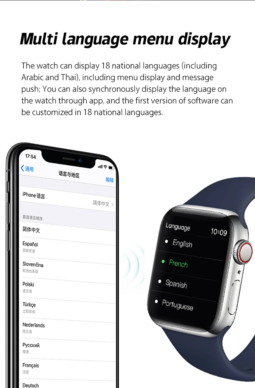 X8  ִ ū Ʈ ġ 1.92 ġ HD ū ȭ  ȭ Ƽ ð   м   Smartwatch