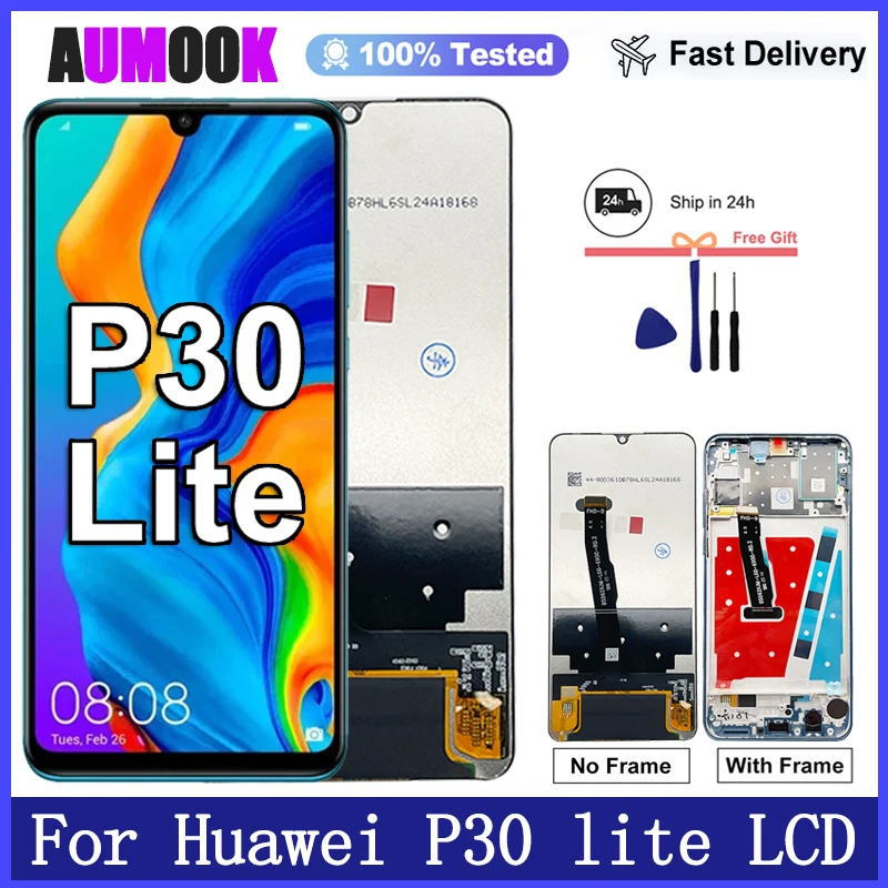 LCD pour HUAWEI P30 Lite LCD écran tactile pour HUAWE MAR-LX1M LX1A LX2 L21MEA LX3A écran numériseur assemblée