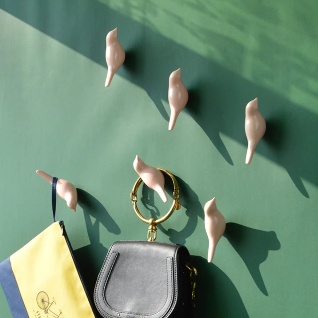 Aranyos Madárhorog Többfunkciós Falfüggő Ajtó Dekoráció Kabát Polc Billentyű Ruhák Akaszt Tároló Szervező Konyhai Kiegészítők - Image 5