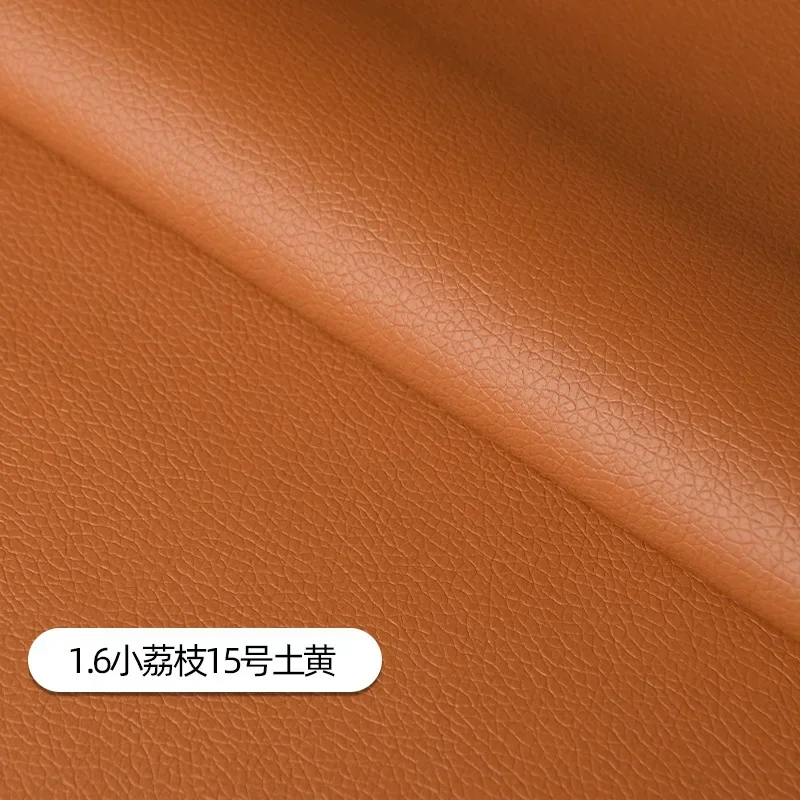 Luxurious Litchi Pattern Leather Fabric – Premium Upholstery Material for Car Interiors, Bags, Chairs, and DIY Projects – Waterproof and Durable, Sold Per Meter