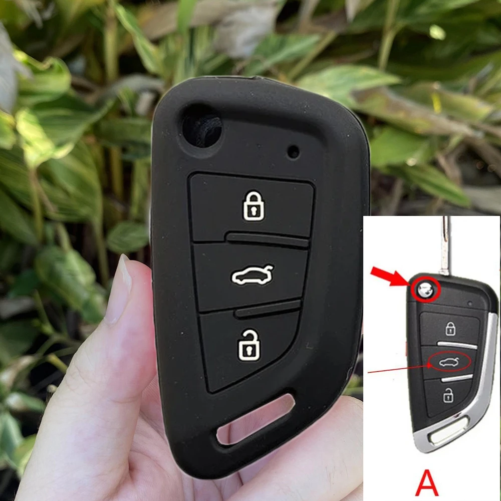 Key Case Cover Key Case Remote Control Case Cover Silicone Key Cover Rubber Protector Case Accessories For Universal 3 Buttons VVDI2 Wire Remote For Xhorse MINI Programmer VVDI