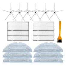 

HEPA Filter Washable Side Brush Mop Cloths for Xiaomi Roborock S7 T7S T7SPlus Accessories Spare Parts Vacuum Cleaner