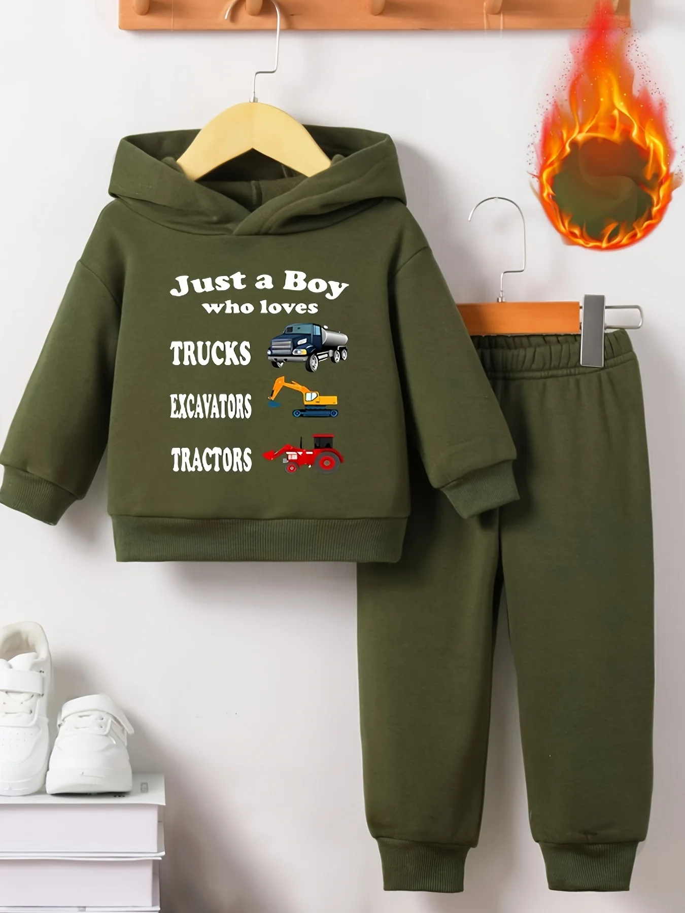 Cartoon Car Fleece Set 2