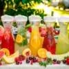 2pcs Water Carafe with Flip Top Lid  Milk, Iced Tea Beverage, Cold Brew and Mimosa Bar. Juice Containers with Lids Accessories 6