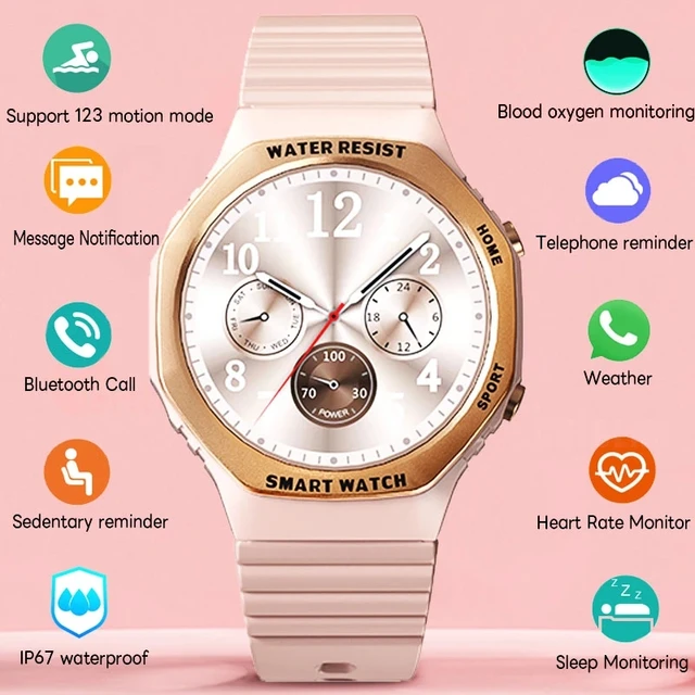 Reloj inteligente deportivo resistente al agua para hombre y mujer, pulsera  con llamadas, Bluetooth, Dial dinámico, para Huawei y Samsung, novedad de  2023 - AliExpress