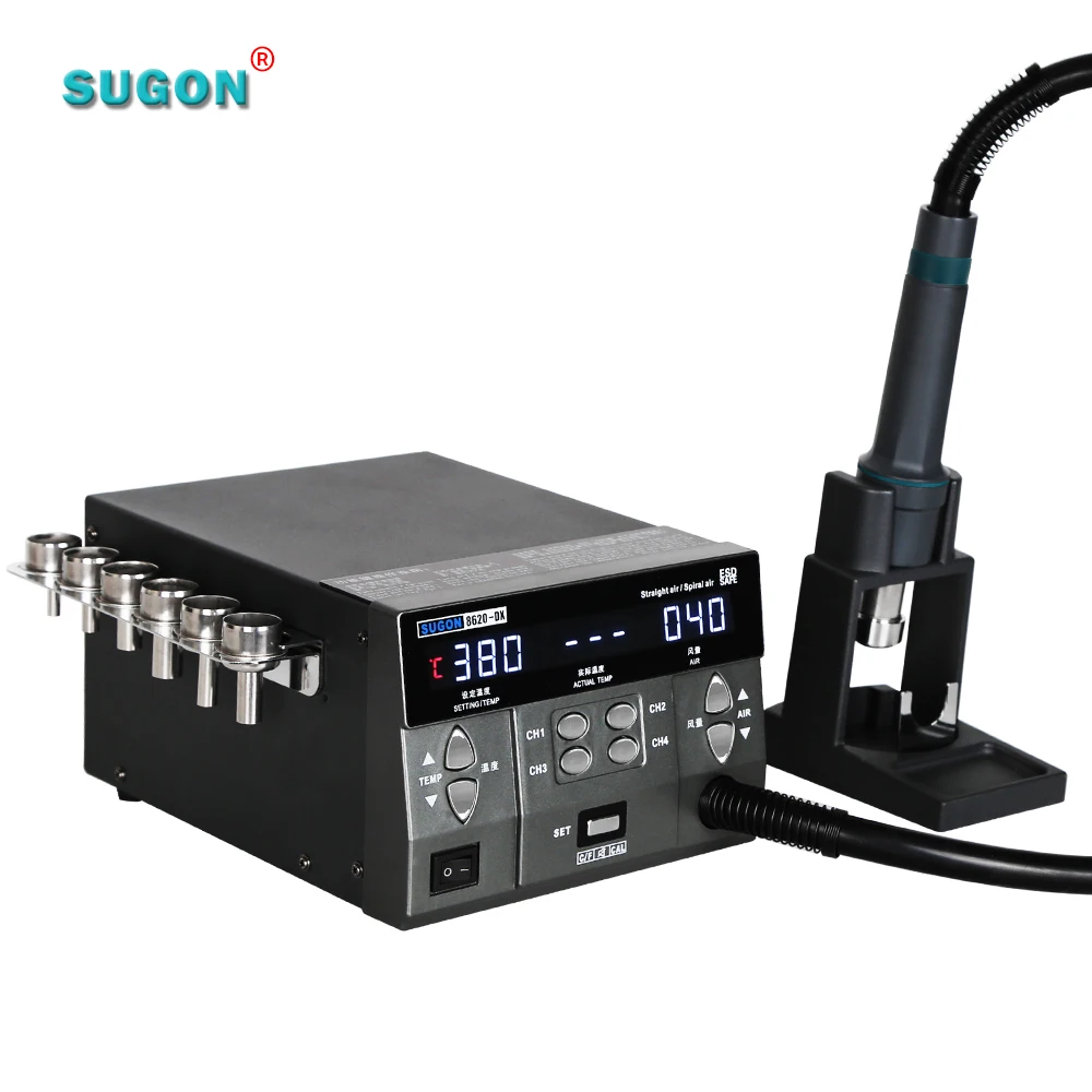 Promotion! SUGON 8620DX Soldering Rework Station Hot Air Rework Station Blower Gun hot air gun with mobile phone repairing