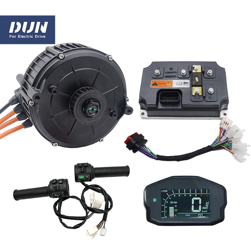 

QS165 5000W V2 Hall Type Mid Drive Motor with DUN/Votol Controller EM260S DKD Display and T08 throttle For High Speed Dirtbike