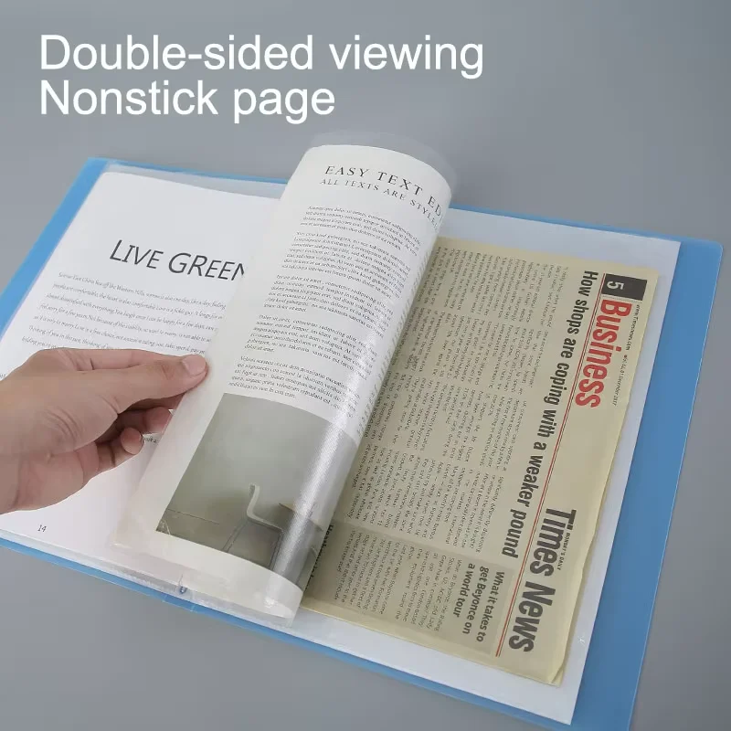 A4 Semi Transparent PP Brochure Multiple Page Sizes To Choose From Classified Insert Folder Conference Document Organization