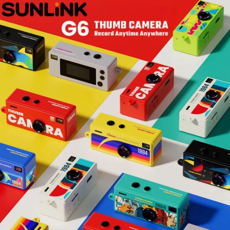 1pc G6 Mini Thumb Camera Student Tiny Action Camera Children's Photography Video Pocket Camera Keychain Pendant