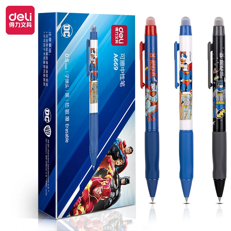 Anti-Procrastination Pen Set | Gel Click Pen Gift Set | 3 Pens in Navy