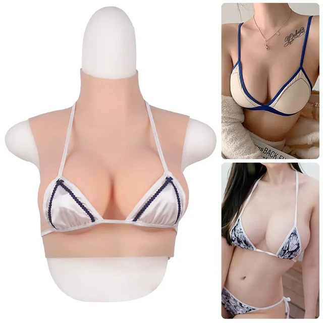 X Cup Huge Boobs Realistic Silicone Breast Forms Breastplate For