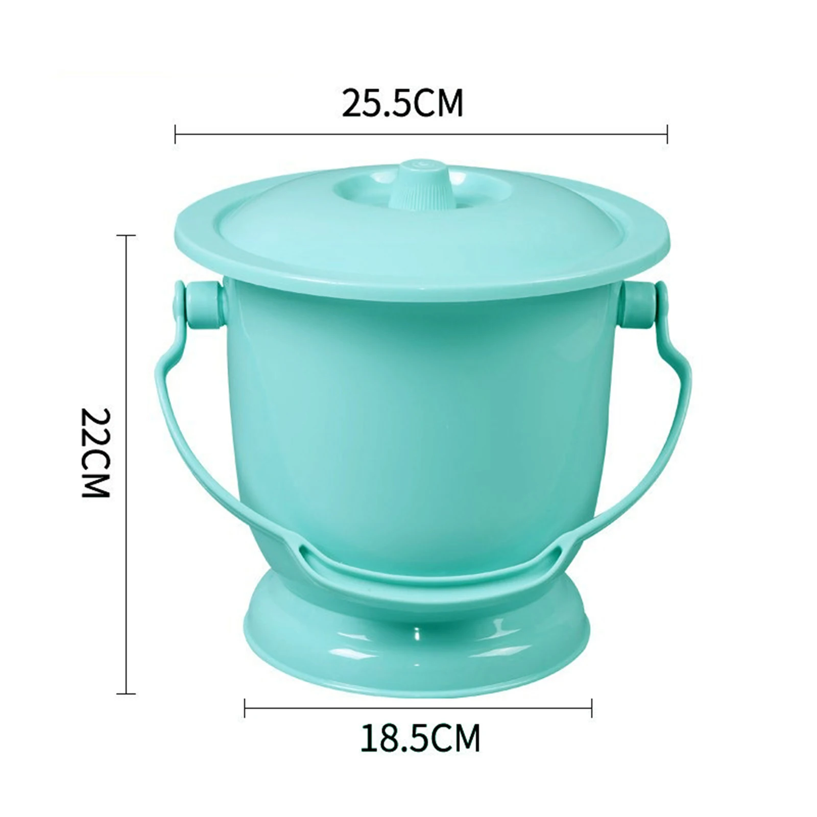 Chamber Pot with Lid Bedpan Spittoon with Lid Cover Portable Bedroom Night Pot Urine Bucket Mini Toilets For Baby Elderly 6