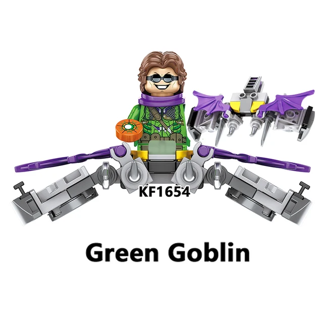 Brand DISNEY Spiderman Spider-Gwen Building Block Doctor Octopus Mysterio Miles Morales Lizard Electro Action Figure Kid Toys M-KF1654