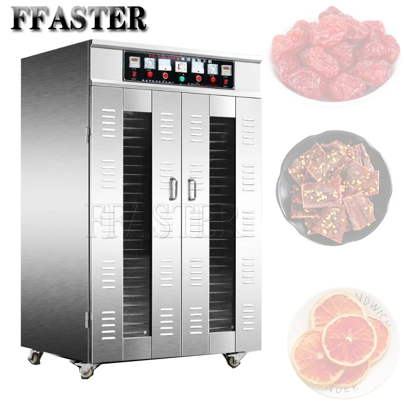 

50 Trays Fruit Dryer Stainless Steel Food Dehydrator Vegetables Dried Fruit Meat Drying Machine