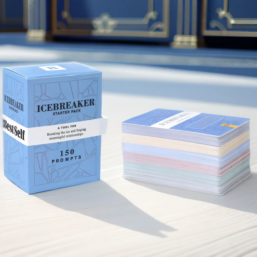 Conversation Starter Cards Game Icebreaker Deck Powerful Tool to Establish and Strengthen Relationships by Cultivating Open 3