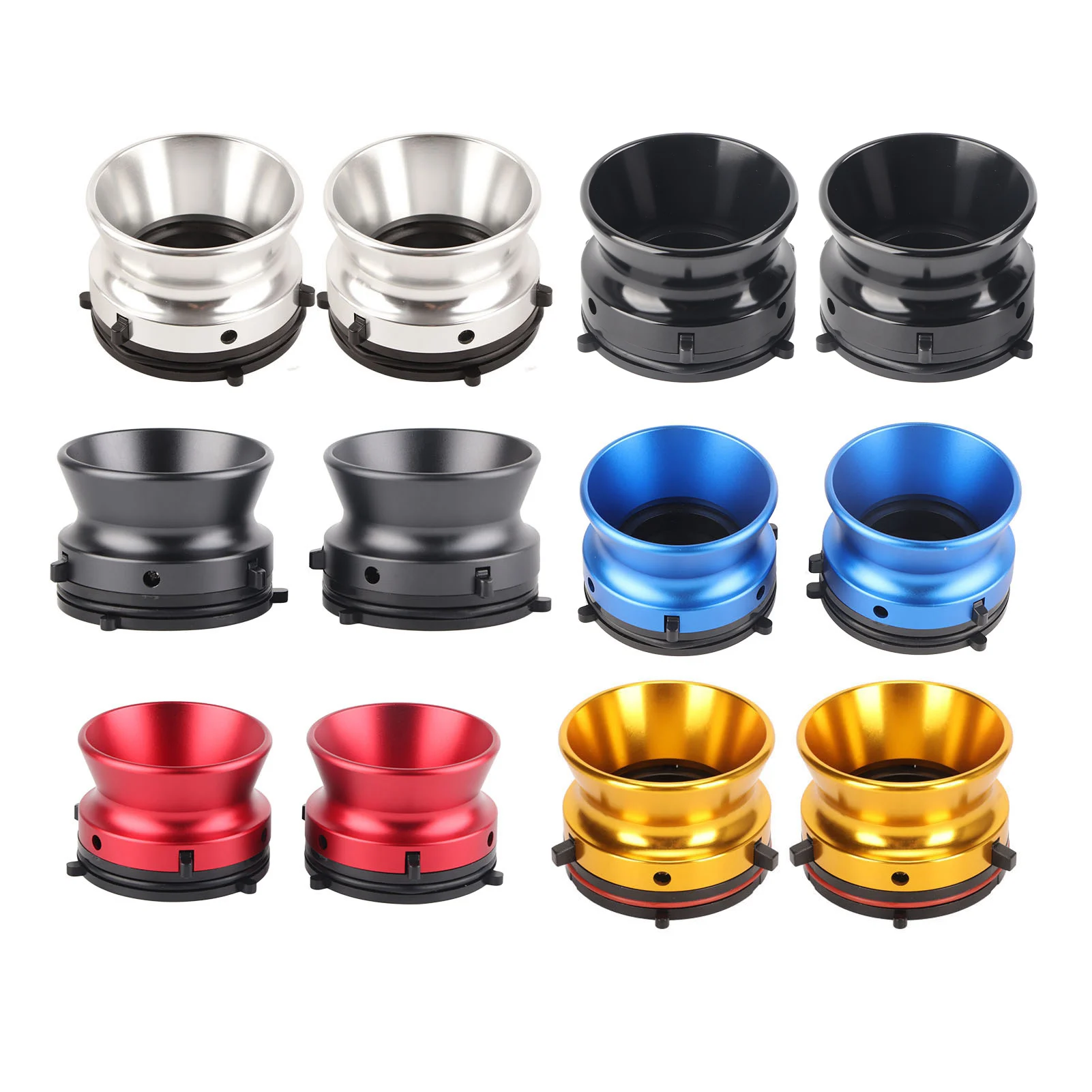 1 Pair Professional NAB Hub Adapters 10 Inch Polished Aluminum Alloy Opener Loading Device For Reel To Reel Tape Recorders