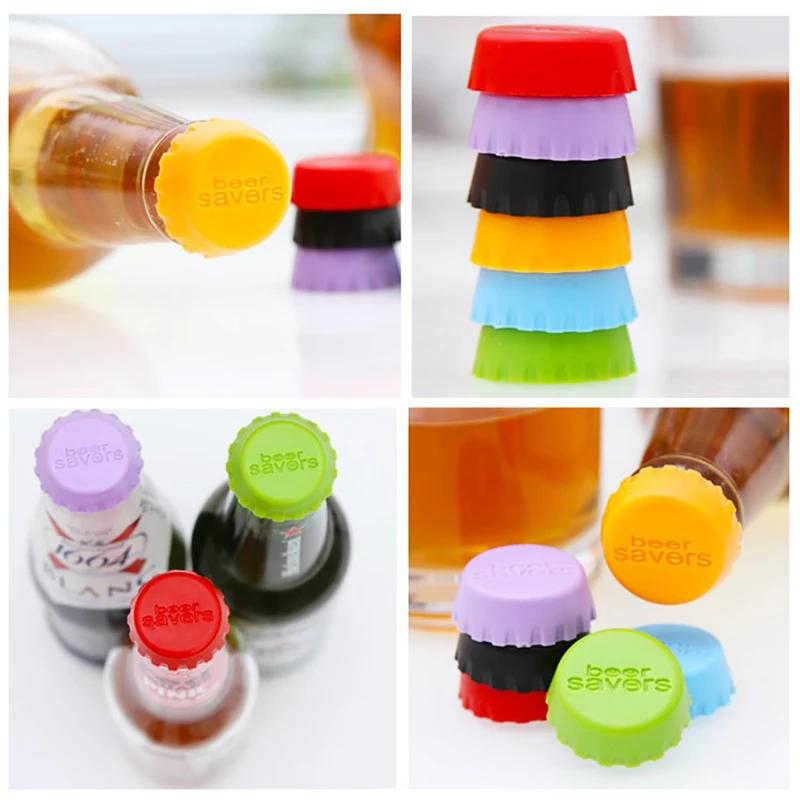 6pcs Silicone Bottle Caps For , Red Wine, Soda, Glass Bottles, Seasoning  Bottles To Keep Your Drink Fresh