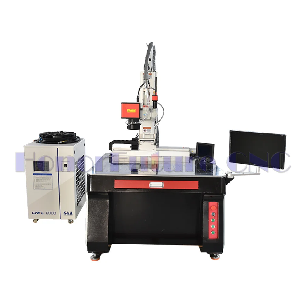 2000W 3000W Laser Spot Welding Machine For Lifepo4 Lithium Iron Phosphate Battery Pack Building Prismatic Cell With Chiller 4