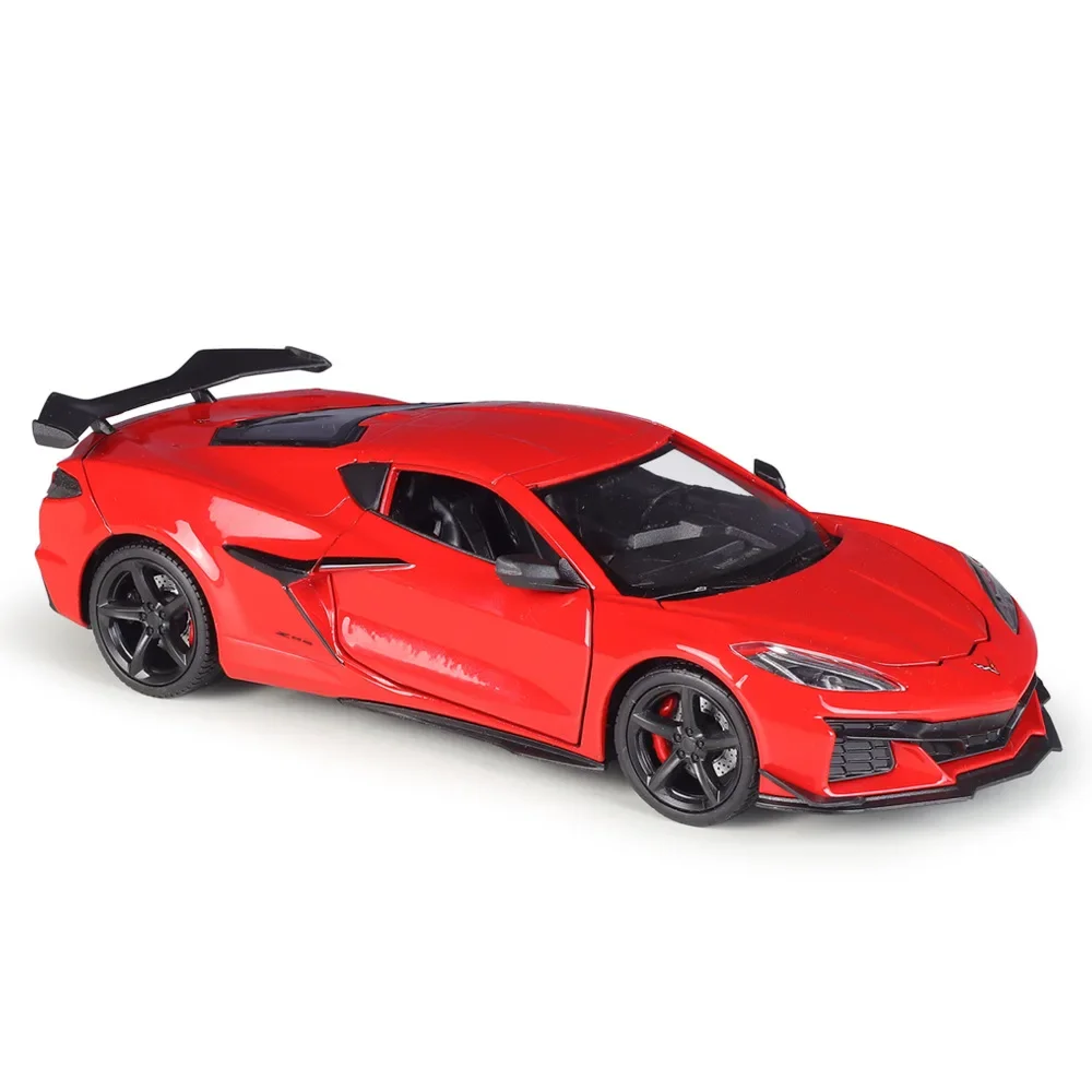 WELLY New 1:24 Chevrolet Corvette Z06 2023 Alloy Car Diecasts & Toy Vehicles Car Model Miniature Scale Model Car For Children 5