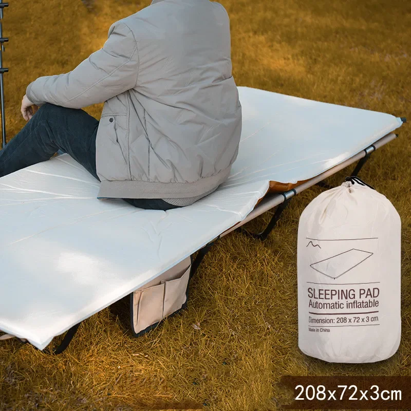 

Outdoor Camping Inflatable Pad Widening Tent Camp Bed Mattress Automatic Inflatable Moisture-proof Single Double In-out Air Mat