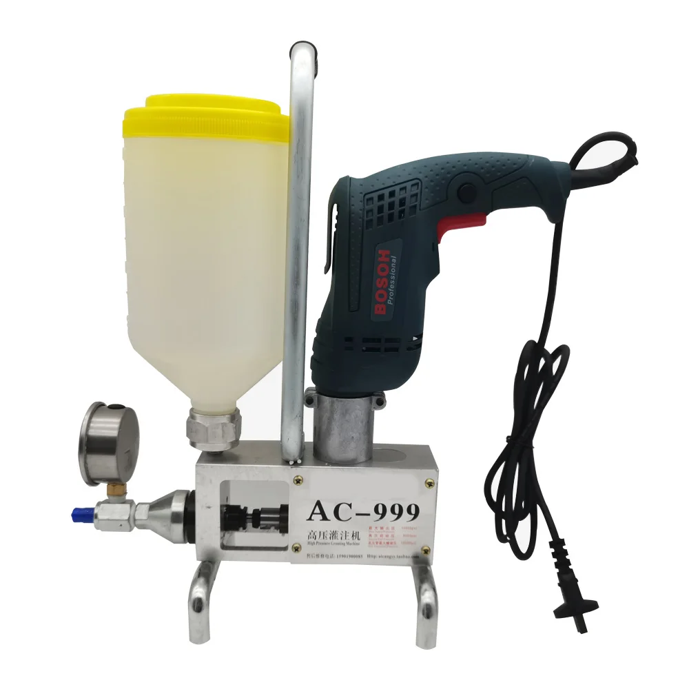 Máquina de Rebocamento Impermeável para Alta Pressão Bomba de Injeção Epóxi Poliuretano Ferramenta de Vazamento Líquido 910w Kay-999