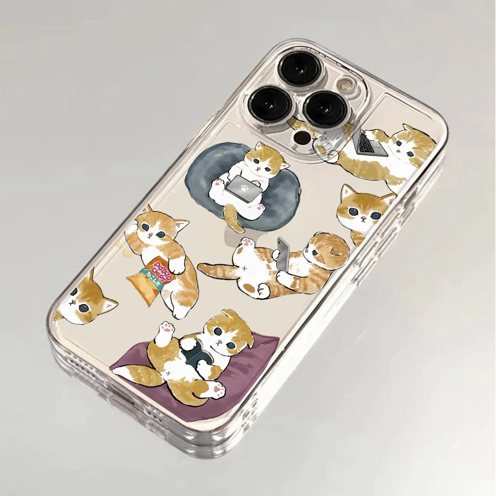Shark Hat Mofusand Cat Clear Soft Phone Case