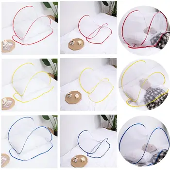 Mini Moustiquaire Pliante d'Été Portable, Cryptage, Anti-Moustique, Tête et Visage, Lutte Antiparasitaire, Textile de Maison, Filets de Lit 1