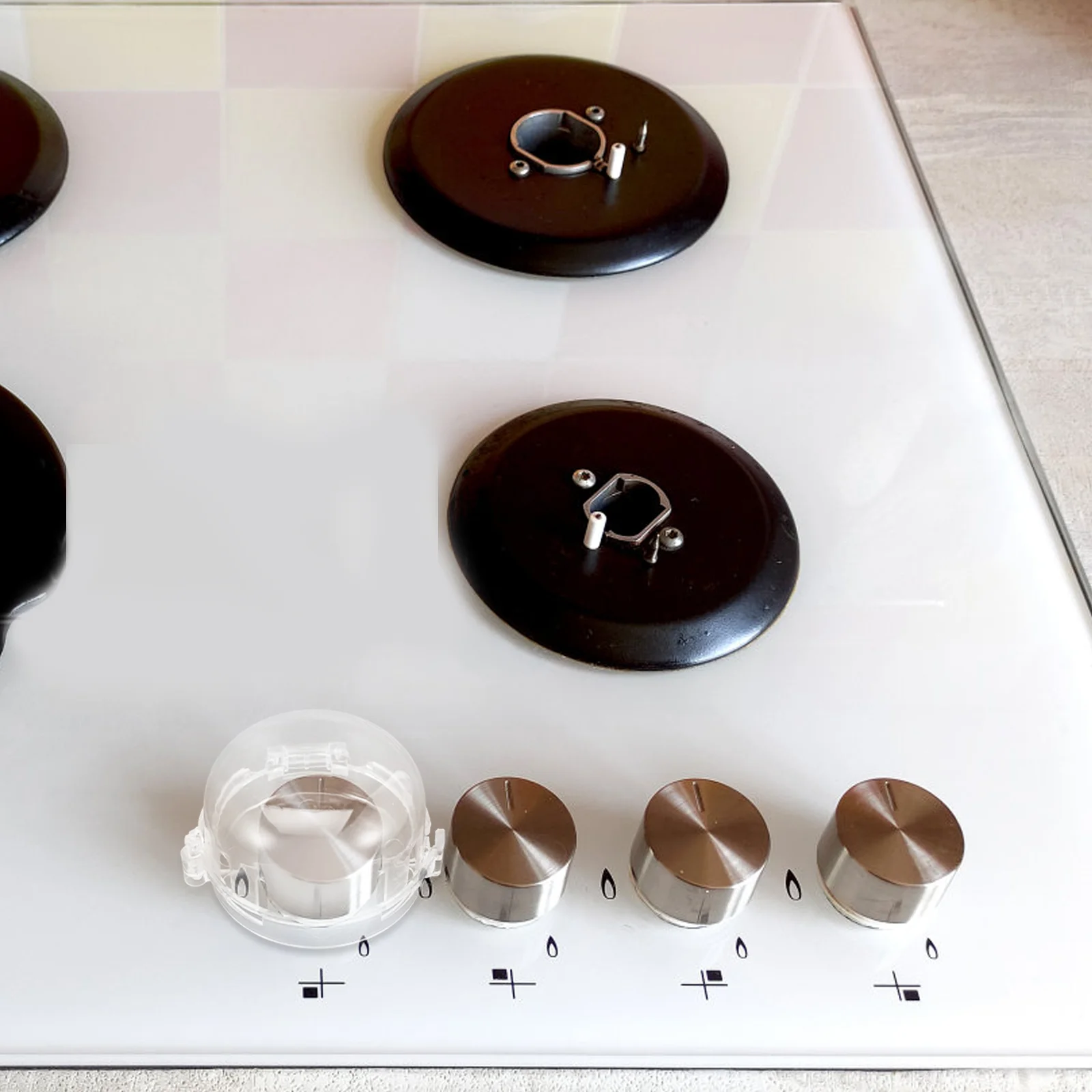 5 Pcs Gas Burner Protection Cap Stove Safety Covers Child Safe Knob Covers Oven Cover Safety Stove Locks For Home