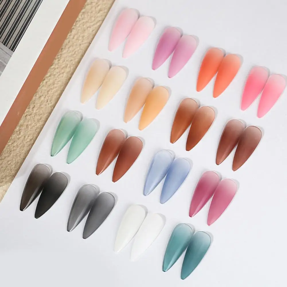 Manicure Powder Matte High Pigmented Stunning Visual Effect DIY 16 Colors Superfine Gradient Nail Glitter Powder Nail Supplies