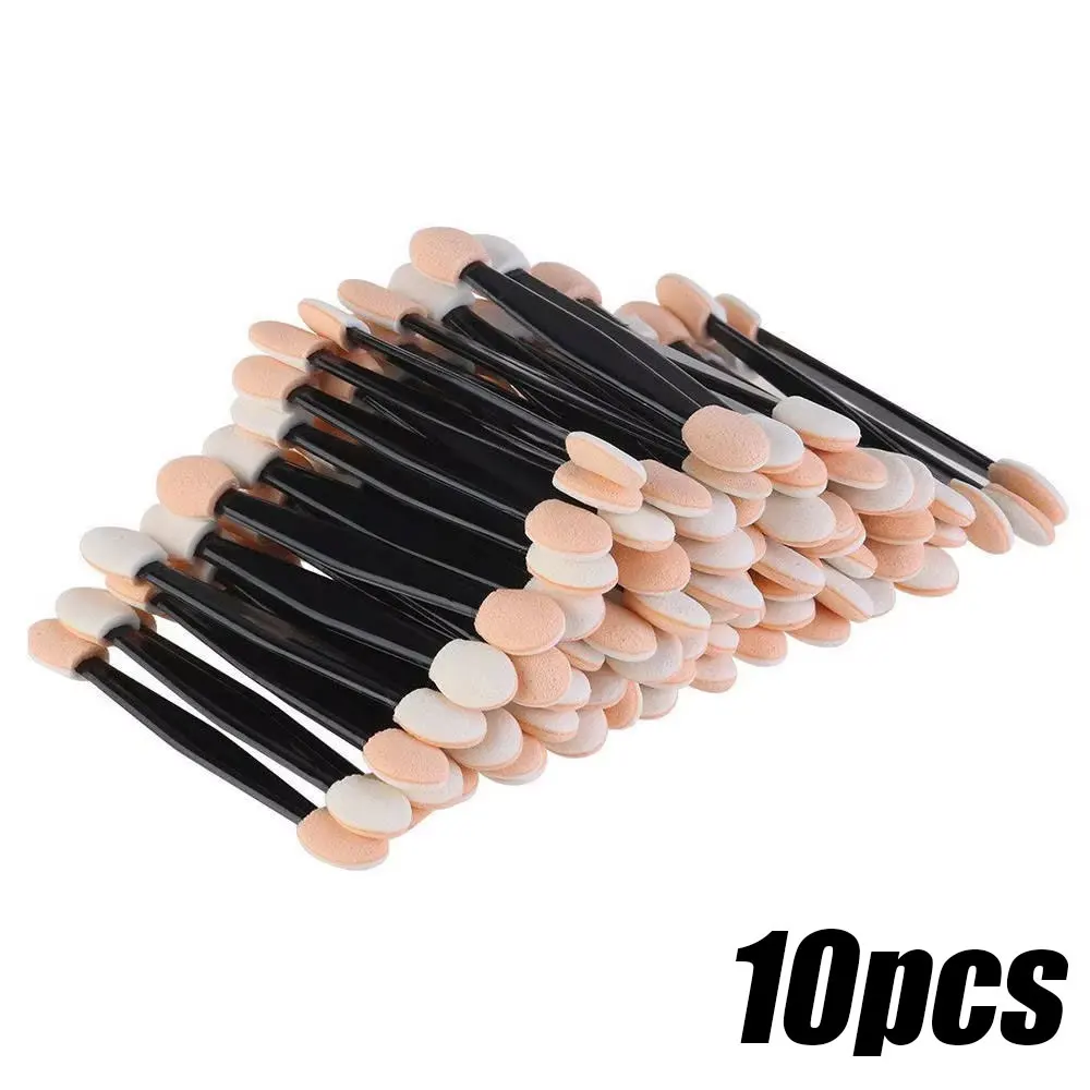 10/50/100/200 יחידות מברשת אבקת אמנות ציפורן ספוג כרום מברשת אבקת אפליקטור ספוג עיניים מברשת איפור