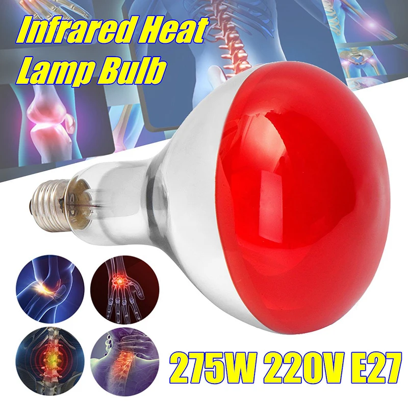New 275W Beauty Salon Infrared Heat Lamp Bulb For Health Pain Relief Therapy 220V