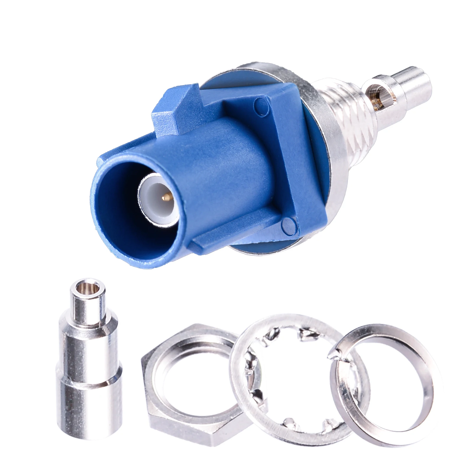 Waterproof Fakra C Male RF Coaxial Connector for 1.13mm 1.37mm Cable