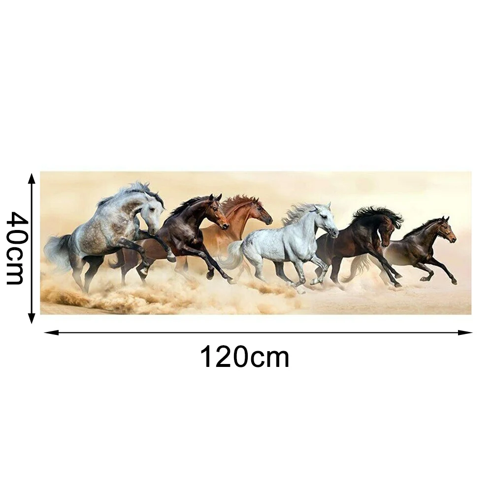 

Poster Prints Print Painting Decoration Home Living Room Picture Six Running Horses Waterproof 40*80cm Bedroom