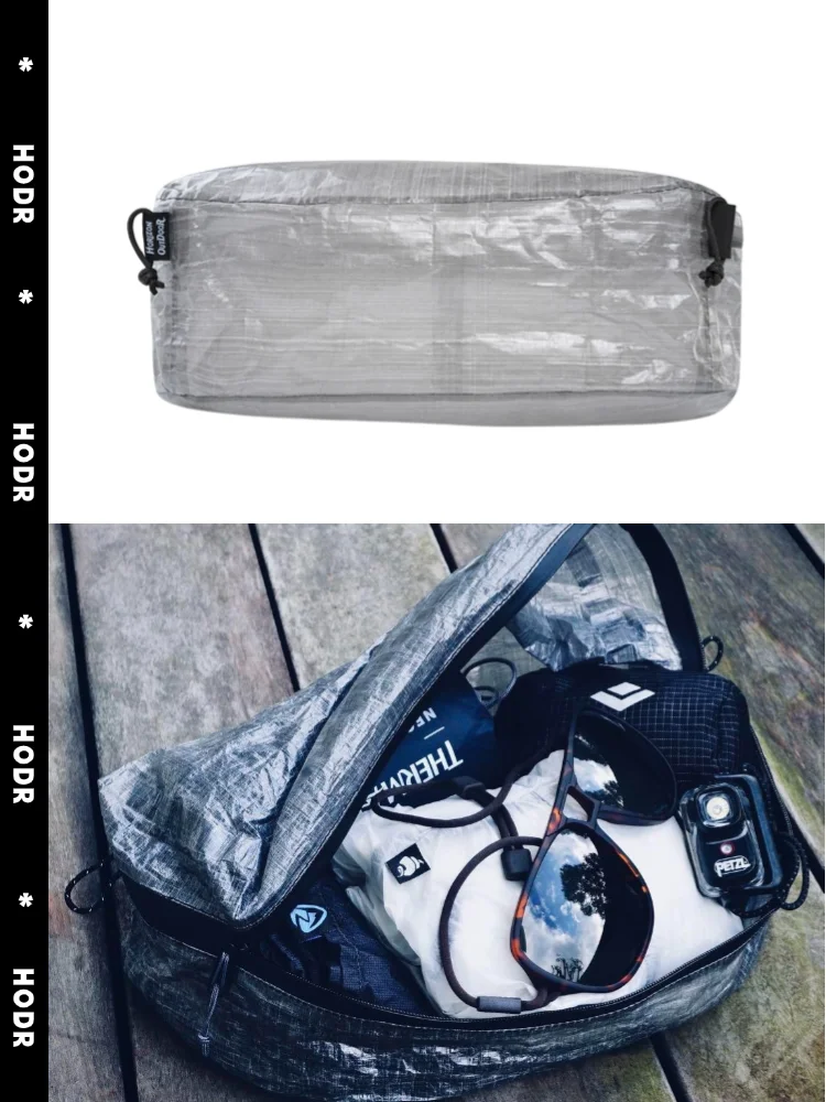 Dyneema packing pods shown in multiple sizes for organization