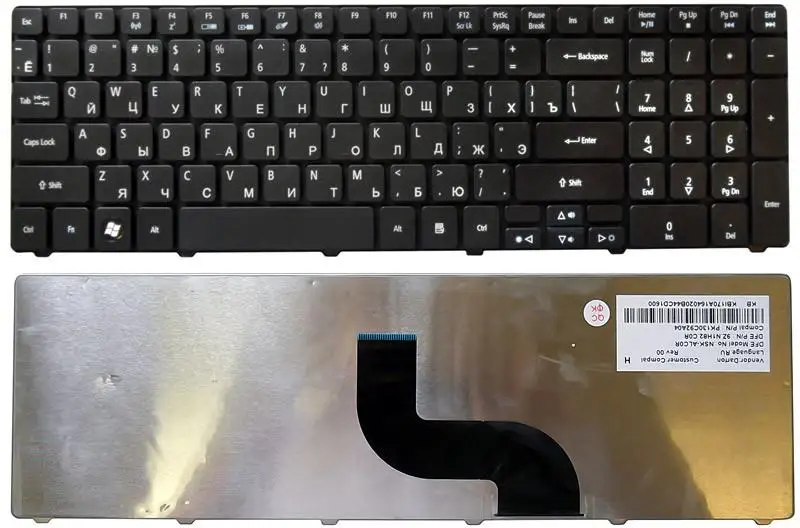 Клавиатура для Acer Aspire 5742ZG Чёрная Матовая | Компьютеры и офис