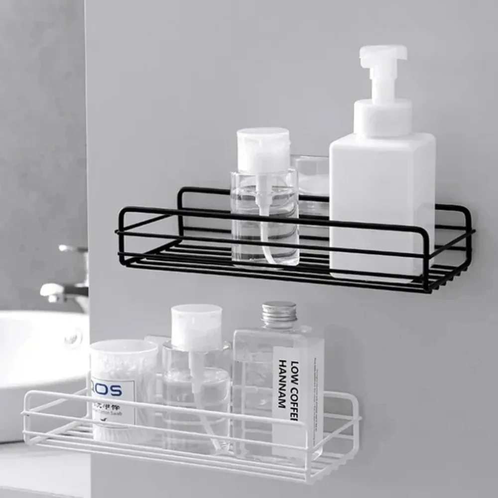 Bathroom Shelf Rack Bathroom Shelf Wall Shelf Organizer Bathroom Storage Rack Storage Rack Wall Shelf 1PCS Bathroom Shower Shelf No-Drill Metal Corner Racks Home Shelf Shower Storage Bracket Organization Hanger