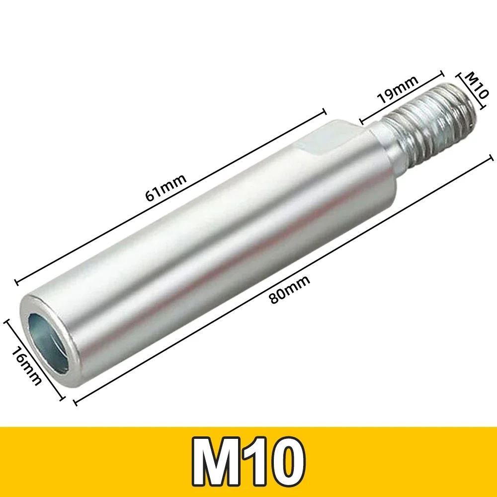 Angle Grinder Extension Shaft Connecting Rod Set M10 Thread Adapter Extension with Nuts for Rotary Polisher Grinding Connection control switches current limiter for angle grinder power tools soft supplies with 3 connecting cables 12 20a