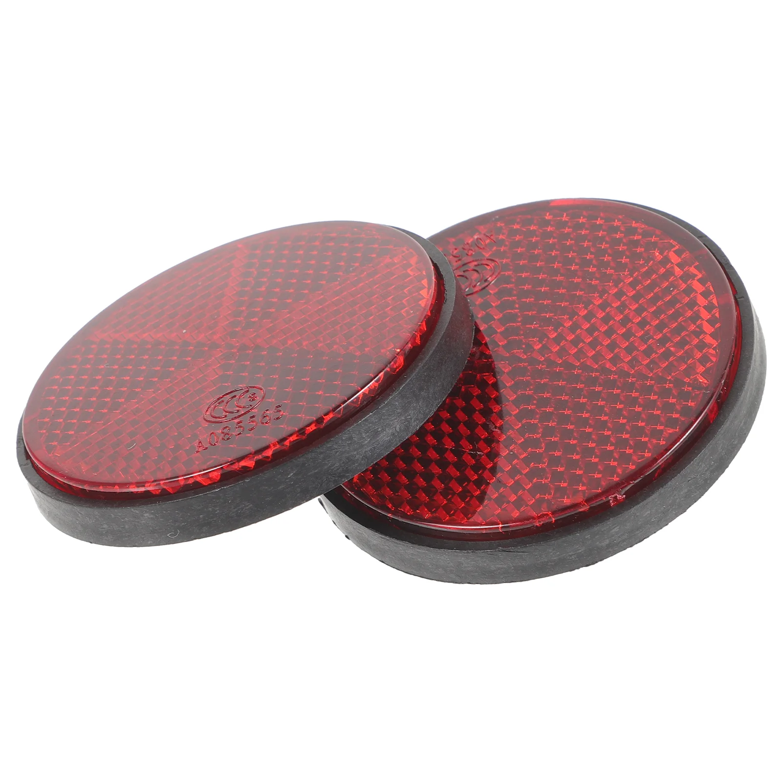

2 Pcs Disc Rear Warning Reflector Mounted Bike Trailer Reflective Accessory for