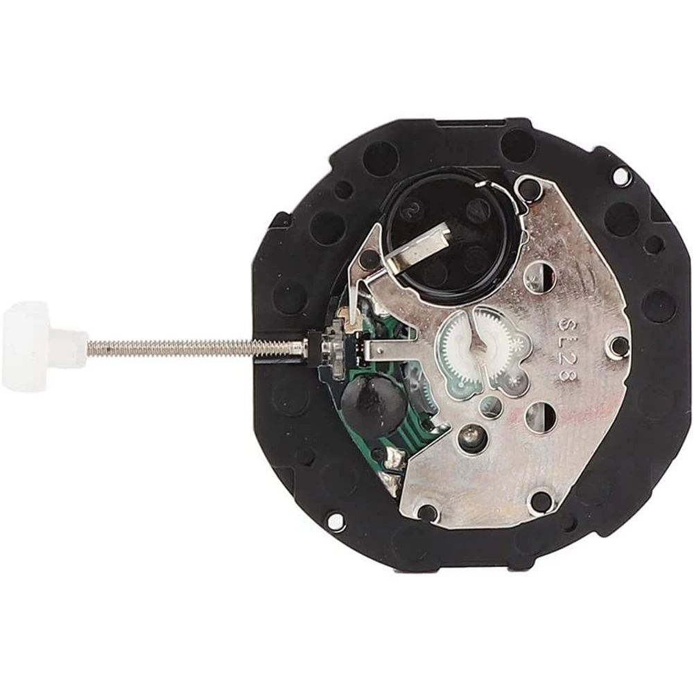 Watch Movement Three Hands Movement Quartz Watch Movement SL28 for Repair Accessory Men(Single Calendar)