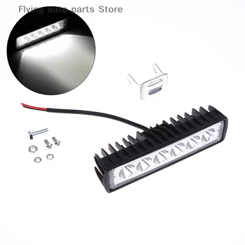 Barra luminosa a LED per auto 12V 18W 6000K luce da lavoro per auto moto camion rimorchio fari fuoristrada luce di guida