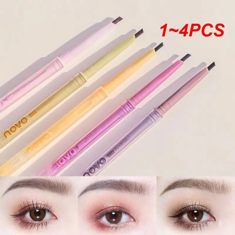 

Цветная ручка для бровей, фоторучка для бровей, 5 цветов, карандаш для бровей, макияж глаз, ультратонкая ручка для бровей, 1 ~ 4 шт.