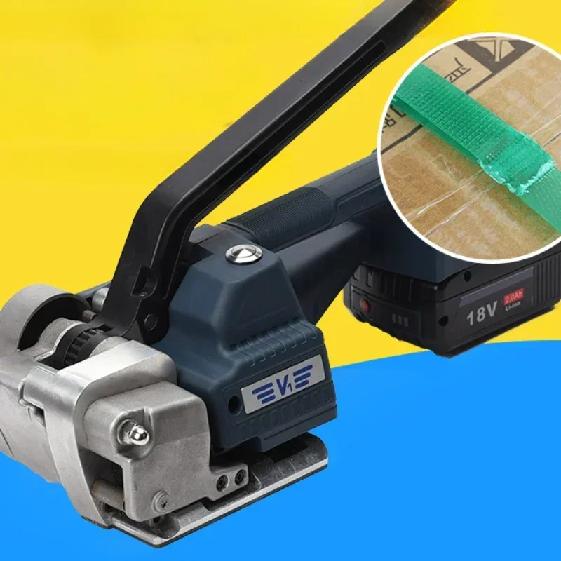 Rechargeable Strapping Machine PP/PET Plastic Steel Belt Tensioner Buckle Free Hot Melt V1 Portable Electric Strapping Machine electric strapping machine plastic strapping tool