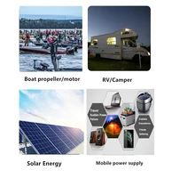 Batterie Lifepo4 12V 100Ah 200Ah pour moteur de bateau, hélice, camping-car, pêche, solaire + chargeur 10A étanche 5