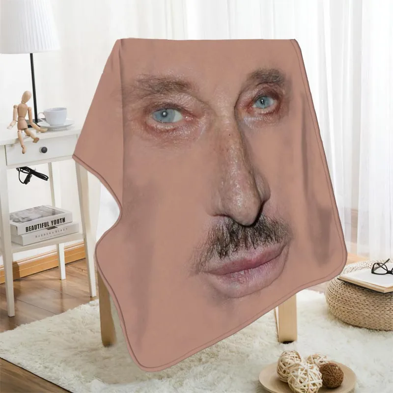 

Musife Johnny Hallyday Blankets Printing Soft Blanket Throw On Home/Sofa/Bedding Portable Adult Travel Cover Blanket