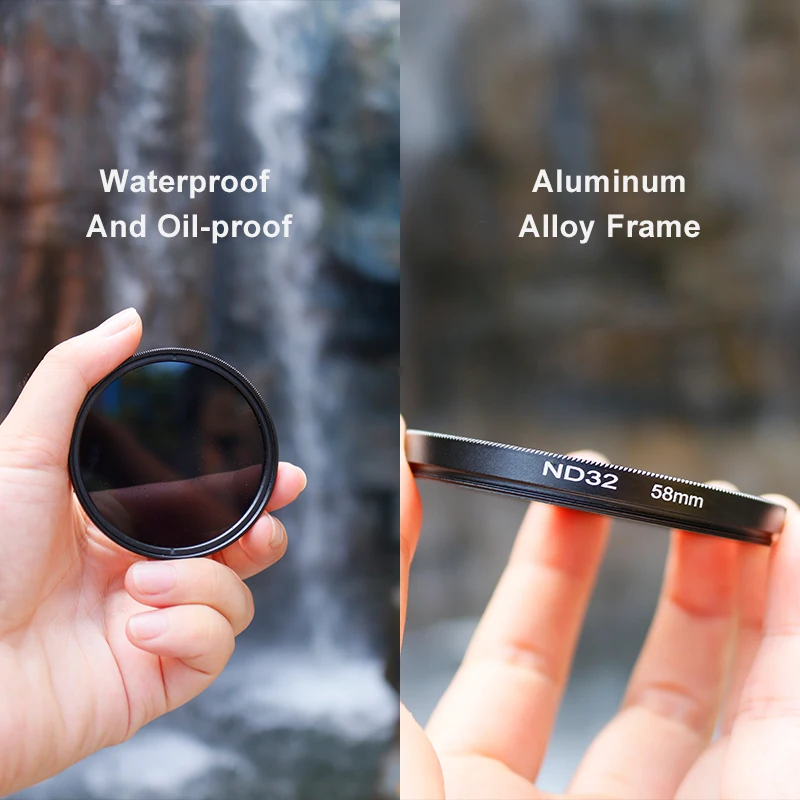 ND Filter Neutral Density Filter ND2 ND4 ND8 ND16 ND32 37mm 40.5mm 43mm 46mm 49mm 52mm 55mm 58mm 62mm 67mm 72mm 77mm 82mm 95mm 3
