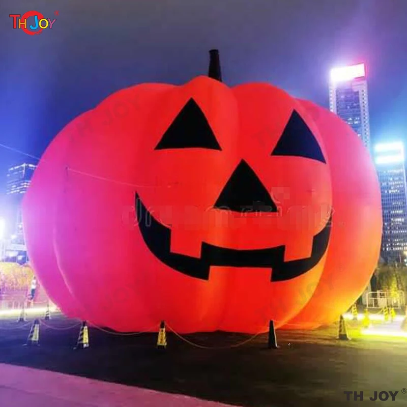 OILCUP Zucca gonfiabile gigante da 3,5 m, fantasma con cappello da