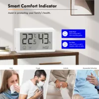 GIRIER Tuya Smart ZigBee Temperature and Humidity Sensor Digital Thermometer Indoor Hygrometer Compatible with Alexa Hey Google - Image 3
