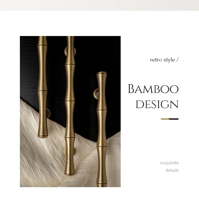 bamboo cabinet handle for furniture drawers and doors