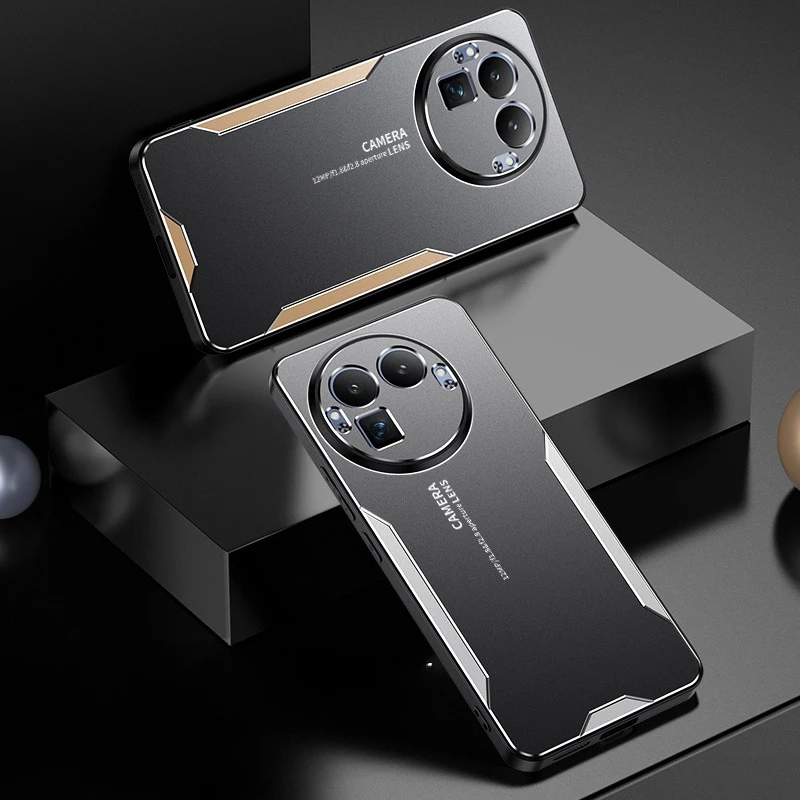 Luxury Metal Matte Camera Protection Hard Acrylic Anti-fall Case - Shockproof Bumper Cover