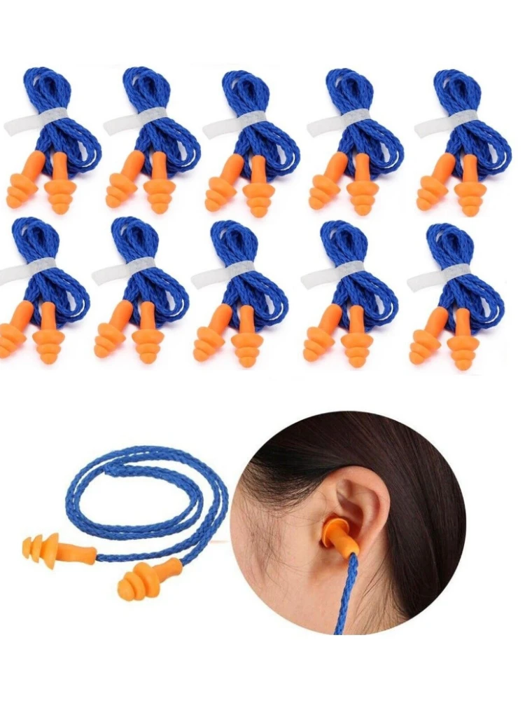 Bouchons d'oreille souples en silicone à réduction de bruit